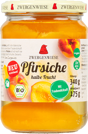 Pfirsiche mit Apfeldicksaft