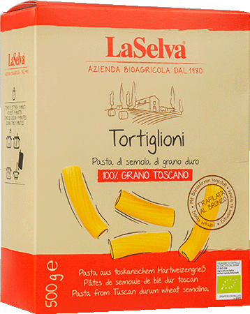 Tortiglioni aus Hartweizengrieß