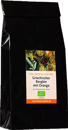 Griechischer Bergtee mit Orange